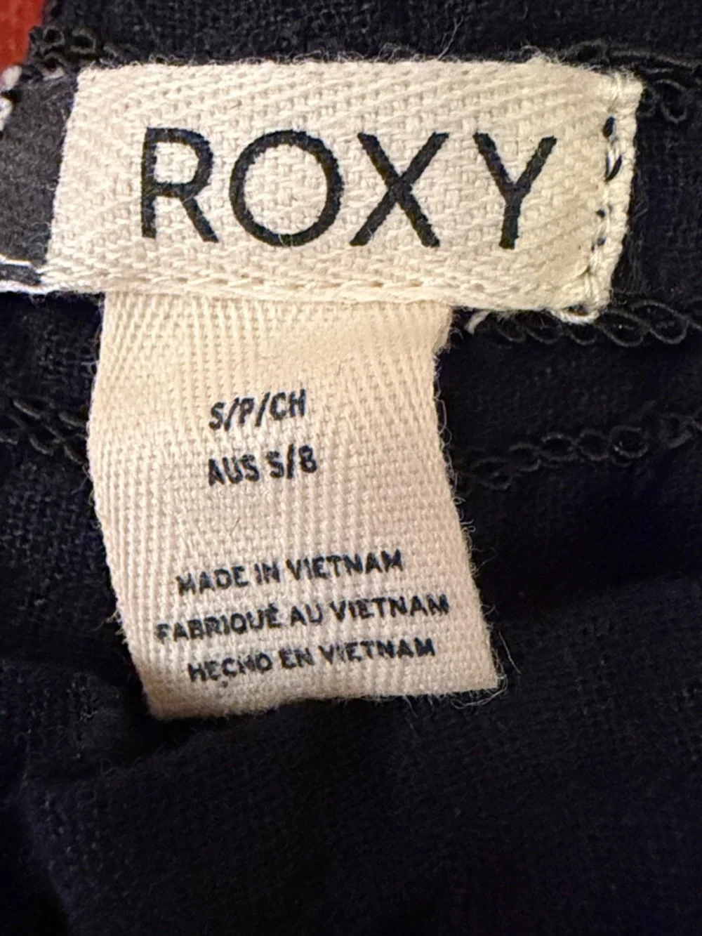Roxy Black Drawstring Linen Pant - Picture 2 of 6